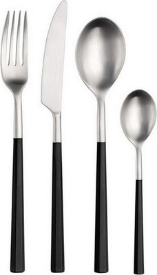 Набор столовых приборов Pinti Inox Hive Black 2LL0S091 (24пр)