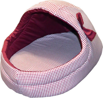 Домик для животных ZOONIK С бантиком / 22185-2 (бордовый)