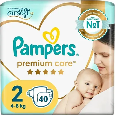 Подгузники детские Pampers Premium Care Mini 4-8кг (40шт)