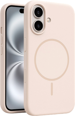 Чехол-накладка Bingo Silicone Magnetic для iPhone 17 (пудровый)