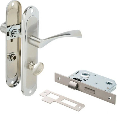 Ручка дверная VELA 62.23 WC SN/CP левая (с защелкой, сатин/хром)