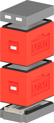 Улей Lyson Дадан На 6 Рамок / WDD112 (красный/серый)