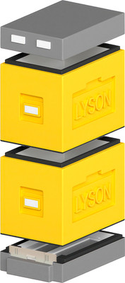 Улей Lyson Дадан На 6 Рамок / WDD108 (желтый/серый)