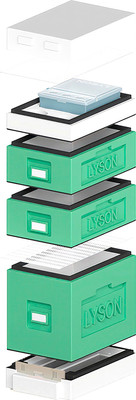 Улей Lyson Дадан На 6 Рамок / WDD58GW (зеленый/неокрашенный)