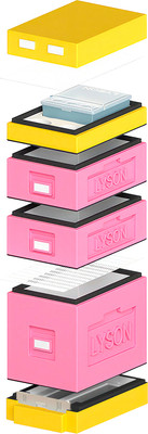 Улей Lyson Дадан На 6 Рамок / WDD58PY (розовый/желтый)