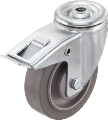 Опора колесная для тележки складской Стелла-техник N48100TPRDB