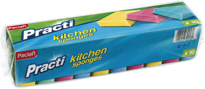 Набор губок для мытья посуды Paclan Practi Kitchen / 135532 (10шт)