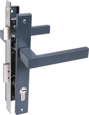 Замок врезной Стандарт 8520.01.7016 ключ-ключ (серый антрацит)