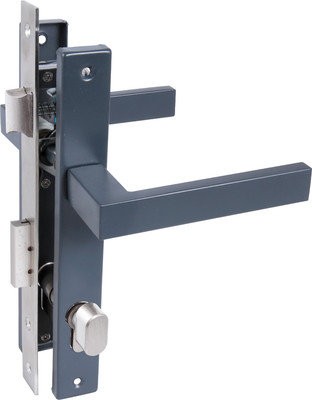 Замок врезной Стандарт 8520.02.7016 ключ-вертушка (серый антрацит)