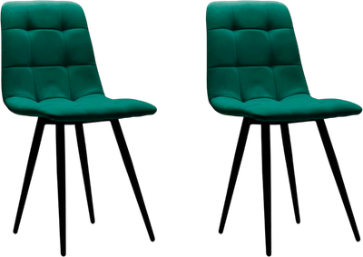 Набор стульев Аленушка Мебель Агат (2шт, зеленый софт)