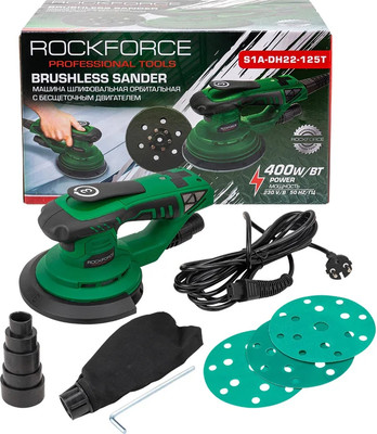 Эксцентриковая шлифовальная машина RockForce RF-S1A-DH22-125T (62654)