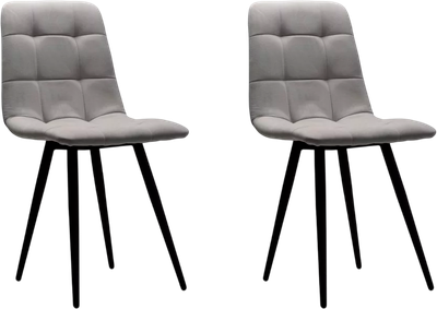 Набор стульев Аленушка Мебель Агат (2шт, серый софт)