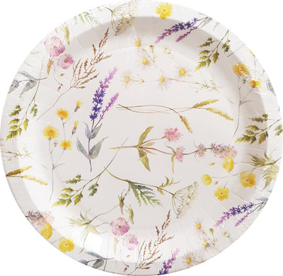 Набор одноразовых тарелок Лекс Гербарий 23см (6шт)