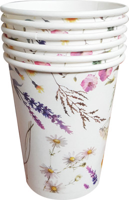Набор бумажных стаканов Лекс Гербарий (6шт, 200мл)