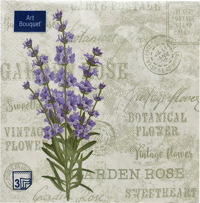 Бумажные салфетки Лекс Прованс 33x33 3-х слойные (20шт)