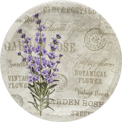 Набор одноразовых тарелок Лекс Прованс 23см (6шт)