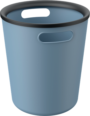 Мусорное ведро AMBIENT Folk / AFK015PPGB (серо-голубой)