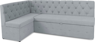 Уголок кухонный мягкий Аквилон Айриш СМ левый (парма велюр 21 светло-серый)