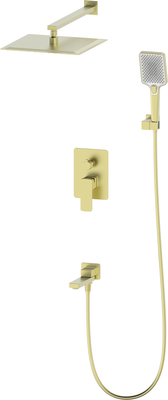 Душевая система со смесителем Oliveeka OL-939003-BG (золотой матовый)