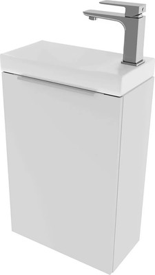 Тумба под умывальник ЗОВ Монови Слим 40 / S40LW0LW7091B (белый матовый)