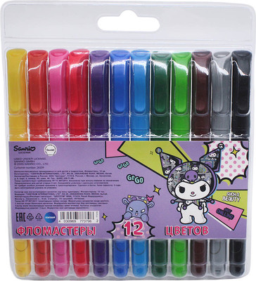 Фломастеры Centrum Куроми / 77379 (12цв)