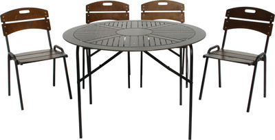 Комплект садовой мебели Комплект-Агро Бистро / КА6266+КА6280 (коричневый)