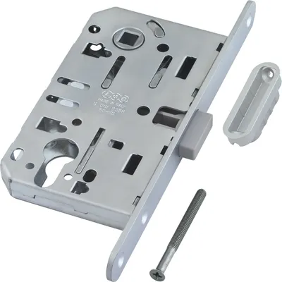 Замок врезной AGB B06103.50.34.640 (матовый хром)