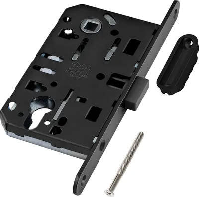 Замок врезной AGB B06103.50.93.640 (черный)