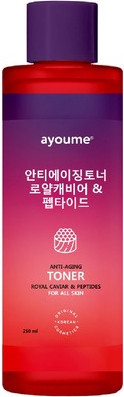 Тонер для лица Ayoume Anti-Aging Toner Royal Caviar Peptides Антивозрастной