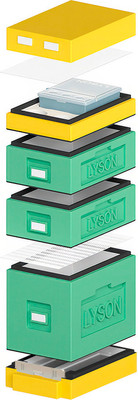 Улей Lyson Дадан На 6 Рамок / WDD58GY (зеленый/желтый)