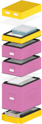 Улей Lyson Дадан На 6 Рамок / WDD58PUY (фиолетовый/желтый)