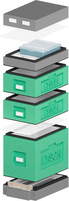 Улей Lyson Дадан На 6 Рамок / WDD58GG (зеленый/серый)