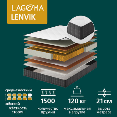 Матрас LAGOMA Lenvik 160x195x21