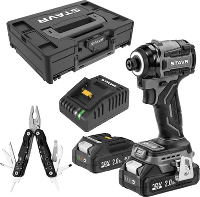 Аккумуляторный шуруповерт Ставр BL 18V UNI-M SID 18BL-200V-2K