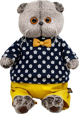 Мягкая игрушка Budi Basa Басик в джемпере в цветочек / 10861401