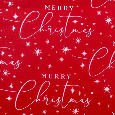 Набор бумаги для оформления подарков Erich Krause Merry Christmas Red / 64693