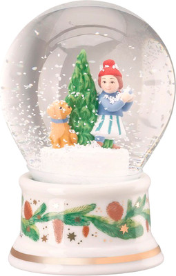 Снежный шар Hutschenreuther Christmas games Девочка и щенок / 02372-727060-27560 