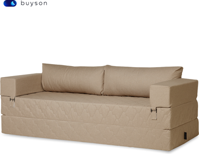 Бескаркасный диван buyson BuyDream Plus Тк. Laguna 130 200x142 (карамель)