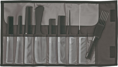 Набор расчесок JaguaR A-Line Black A599-1 (9шт, черный)