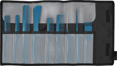 Набор расчесок JaguaR A-Line Atlantic A599-15 (9шт, синий)