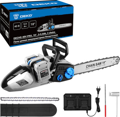 Пила цепная аккумуляторная Deko Dkchs 40v Pro / 085-2020