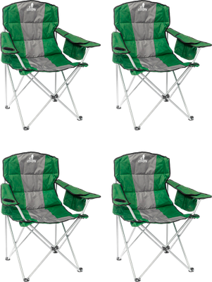 Комплект кресел складных Coyote HKC-1003B (4шт, зеленый/черный)