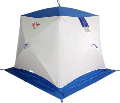 Палатка Пингвин Shelters Призма Композит 1-слойная 185x185 (белый/синий)
