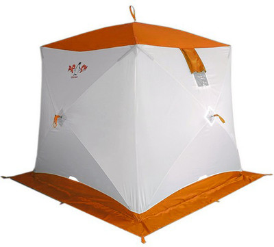 Палатка Пингвин Shelters Призма Композит 1-слойная 185x185 (белый/оранжевый)