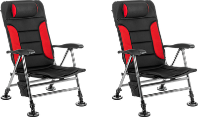 Комплект кресел складных Coyote HYK001 (2шт, черный/красный)