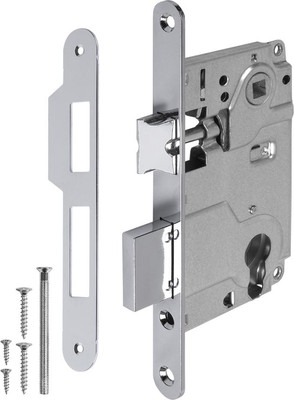 Корпус врезного замка Ajax furniture METLS25-50 CP (хром)