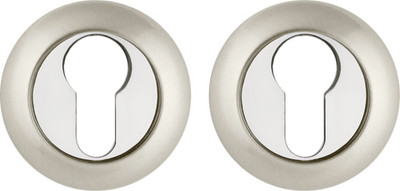 Накладка на цилиндр Ajax furniture ET.R.JR54 SN/CP-3 (матовый никель/хром)