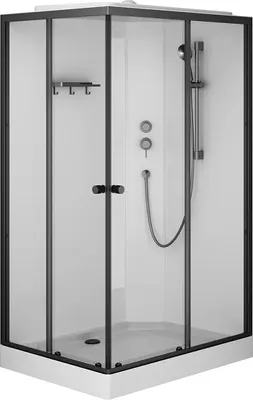 Душевая кабина AM.PM X-Joy 120x80 / W94C-403-12080BT (черный матовый/прозрачное стекло)