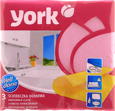 Набор салфеток хозяйственных York Универсальная (3шт)