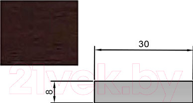 Притворная планка Stark 8х30х2070 (венге)
